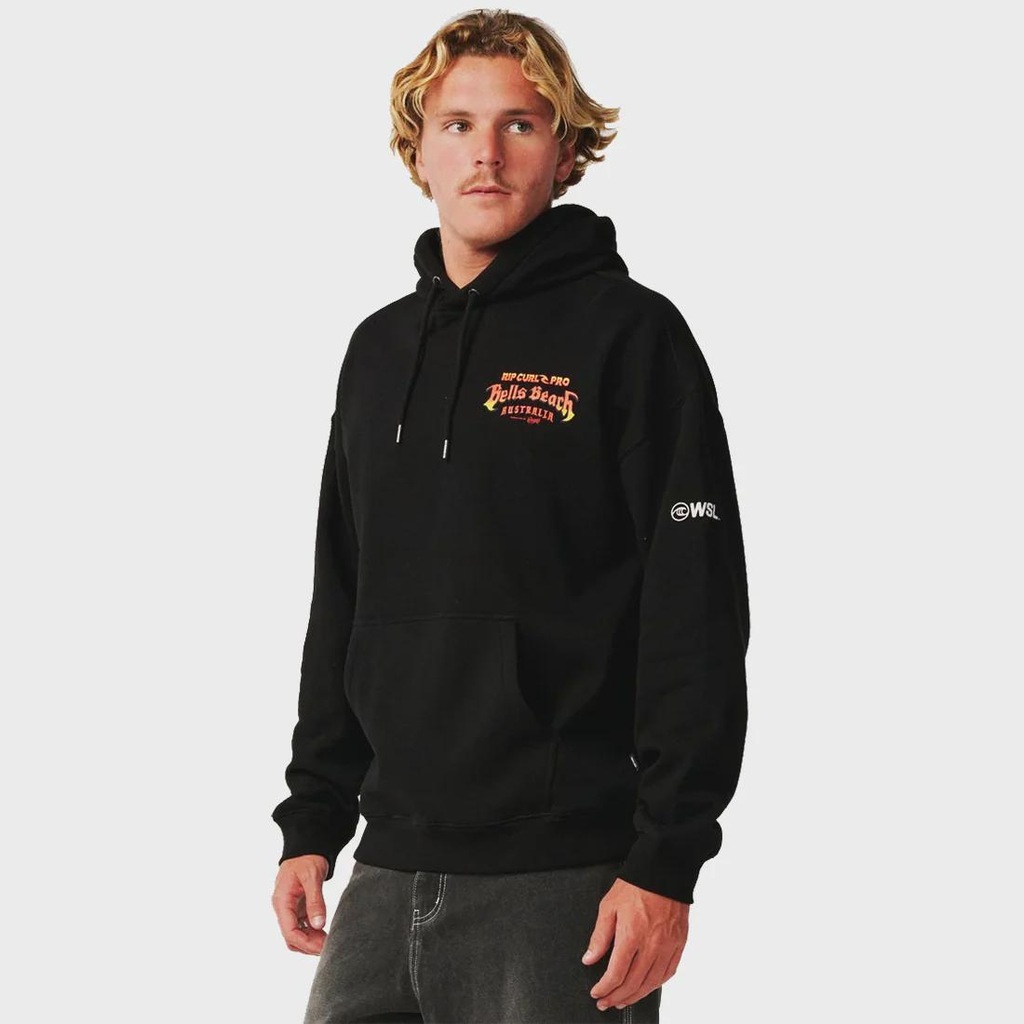 Moletom Masculino Rip Curl Bells Beach Pro Black Importado