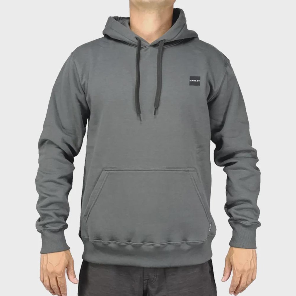 Moletom Masculino Canguru Patch 2.0 Pullov Dark Grey Oakley