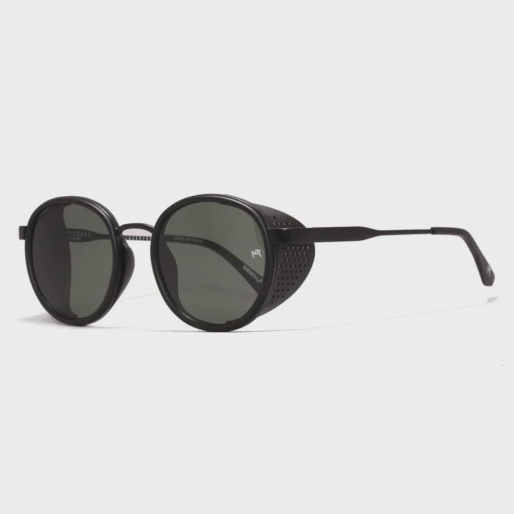 Óculos Evoke Unissex Sandstorm EOH11 Black Matte Silver Green Total