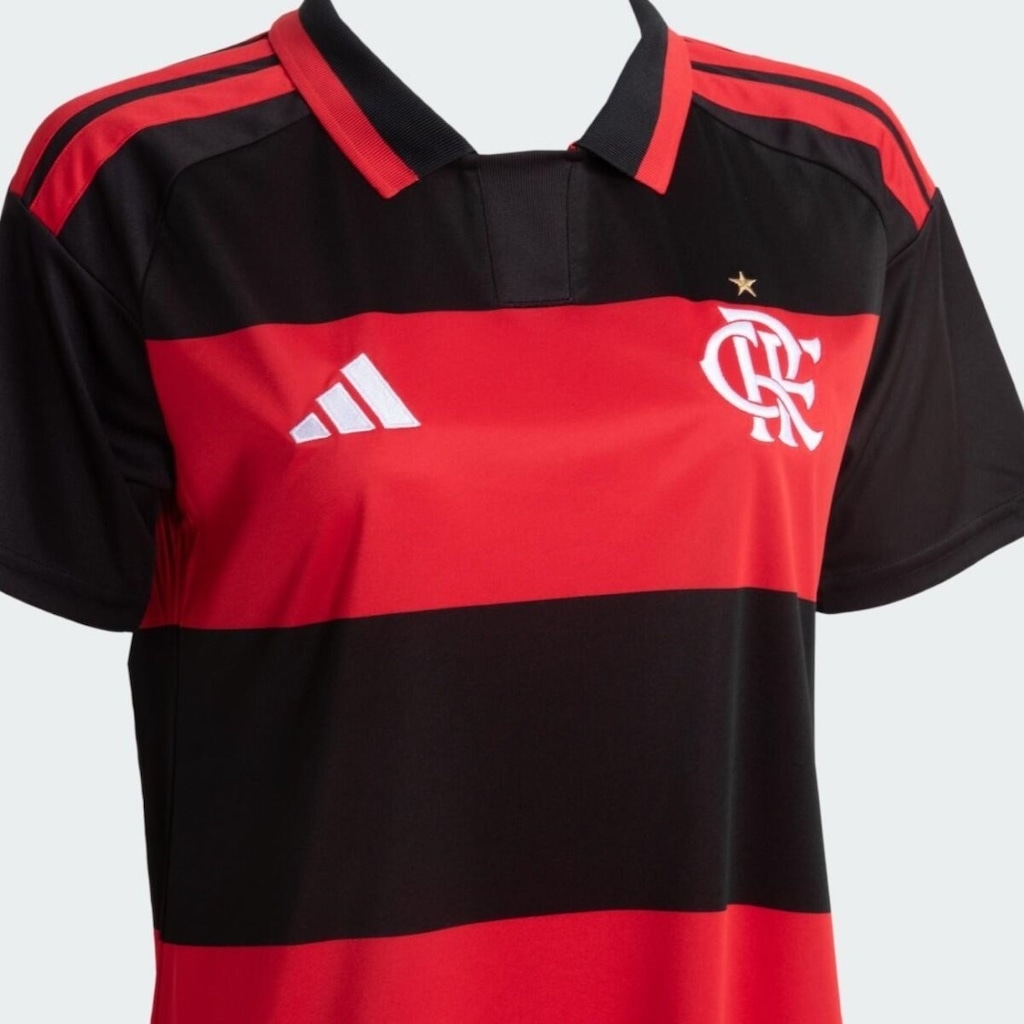 Imagem 3 do produto Camisa do Flamengo Uniforme 1 2026 Torcedor adidas Feminina