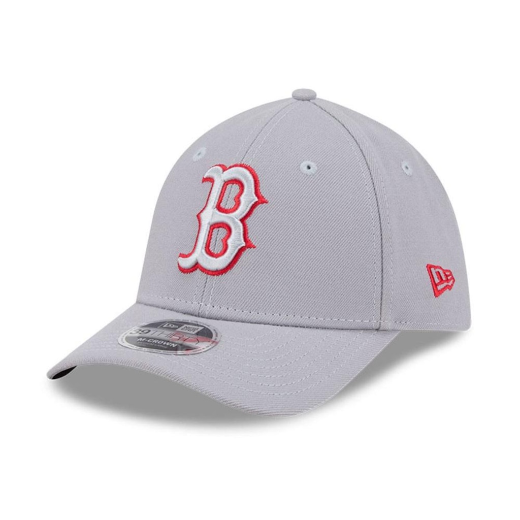 Boné Unissex New Era 39THIRTY M-Crown Boston Red Sox MLB Aba Curva