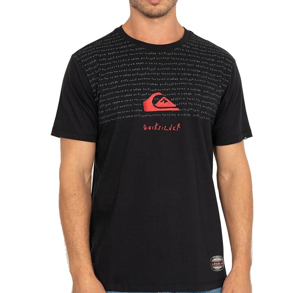 Camiseta Quiksilver Emb Quik Thoughts - Masculina