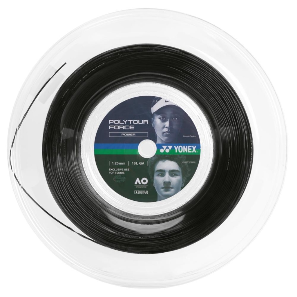 Corda Yonex Poly Tour Force 16L 1.25mm Rolo com 200 Metros