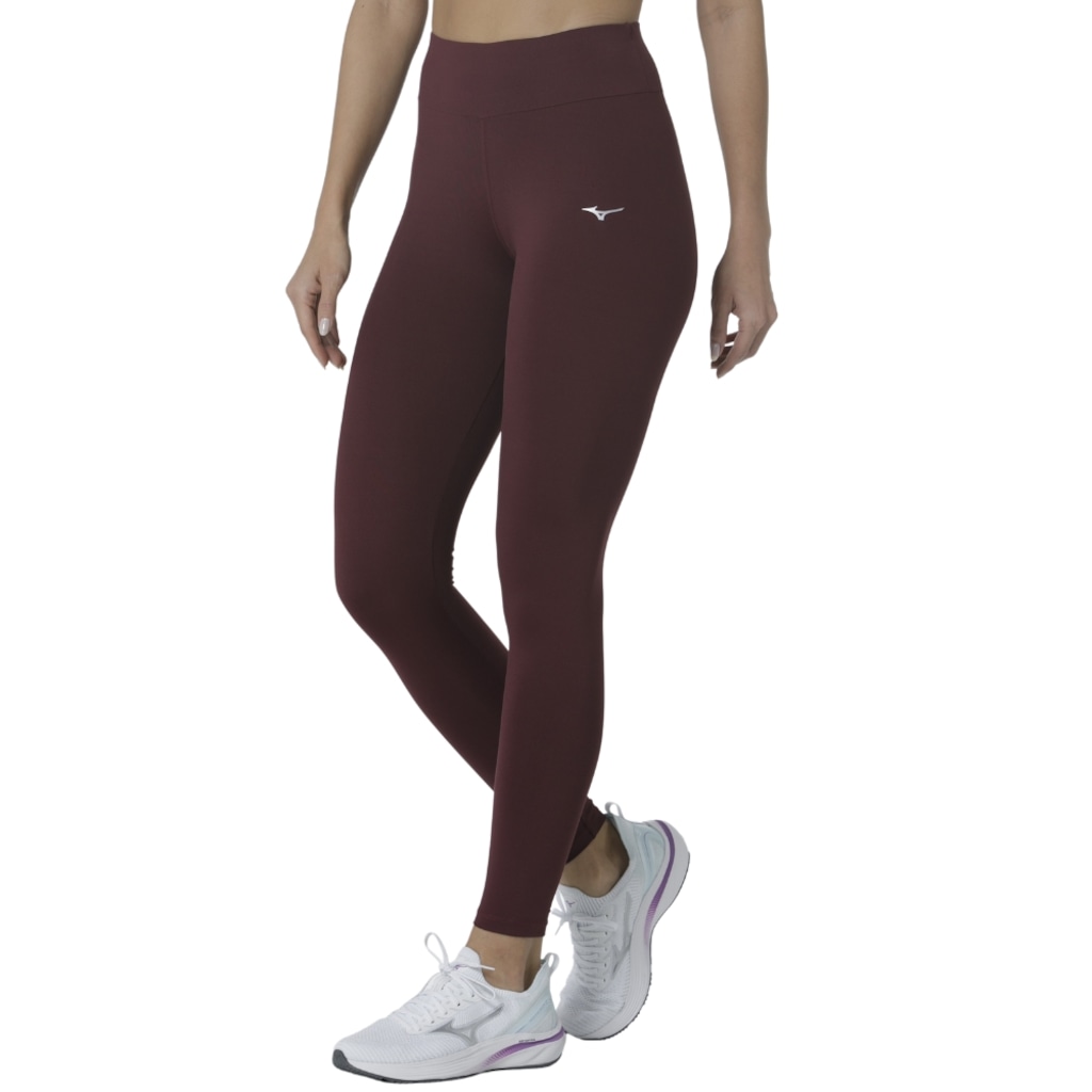 Calça Legging Mizuno Essence Bordo Windsor - Feminina