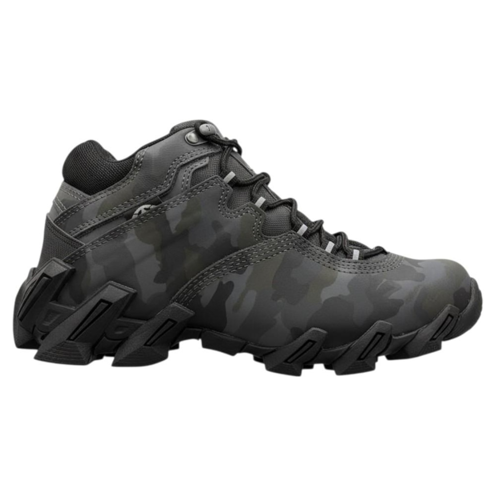 Bota Masculina Bull Terrier Axis Camuflado Chumbo