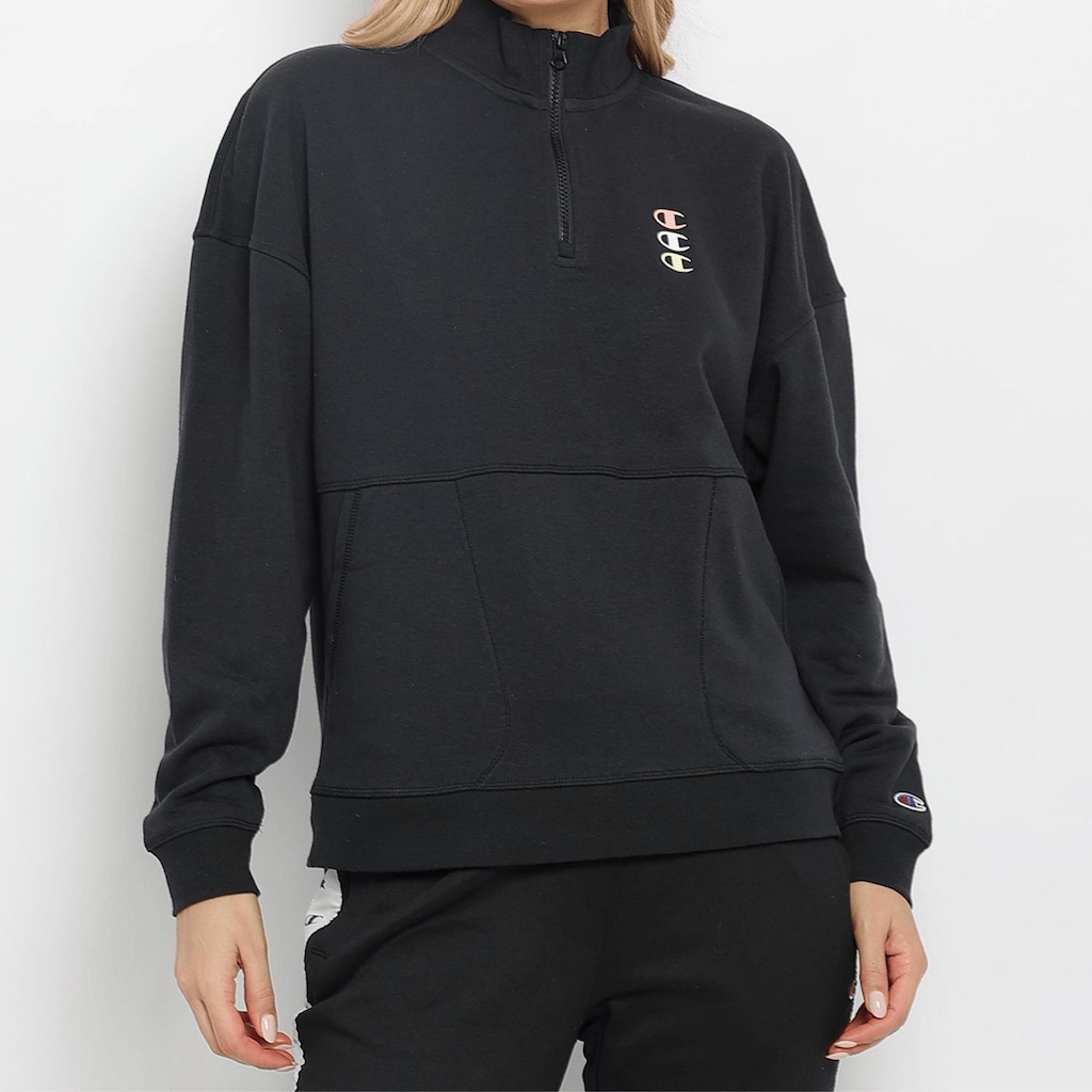 Moletom Champion Campus French Terry Quarter Zip Feminino