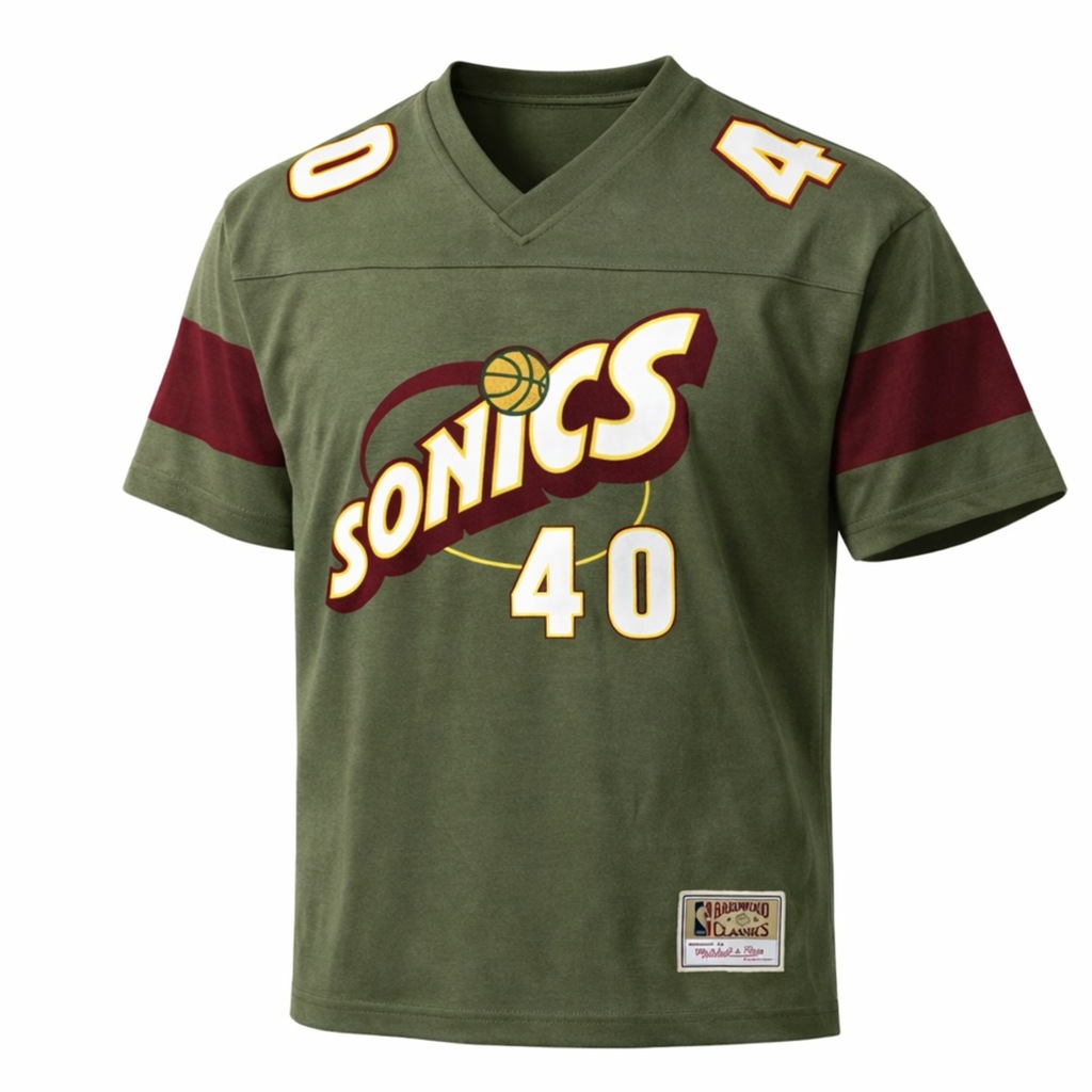 Camiseta Mitchell & Ness Football Sonics 40 - Masculina