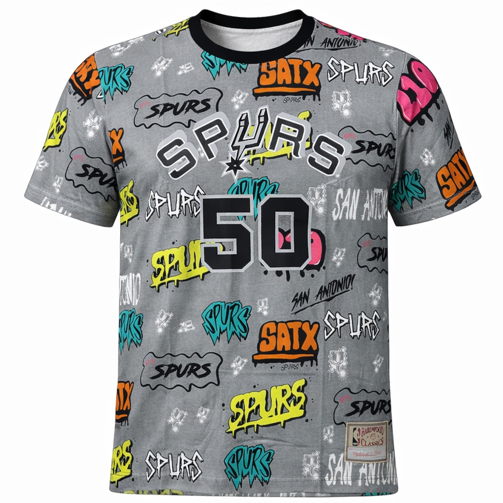 Camiseta Mitchell & Ness Spurs Robinson 50 Urban - Masculina