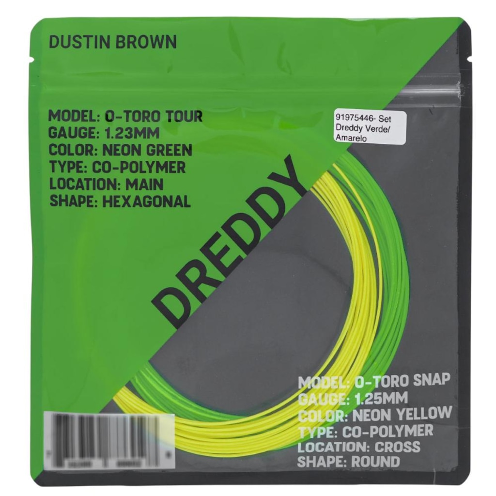 Imagem 2 do produto Corda Toroline Dreddy Hybrid O-Toro Tour 17 1.23mm X O-Toro Snap 16 1.25mm