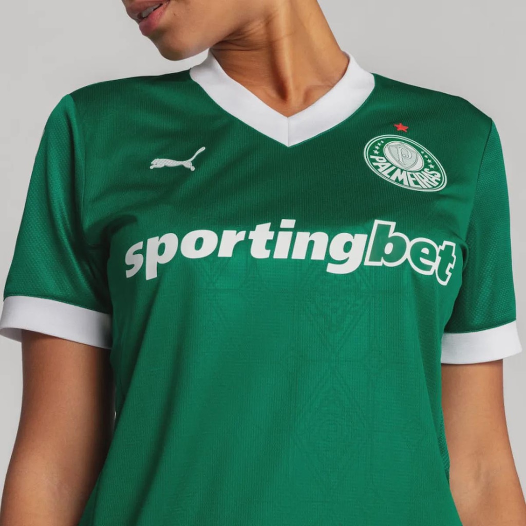 Imagem 2 do produto Camisa do Palmeiras I 2025 Jogador Puma Feminina