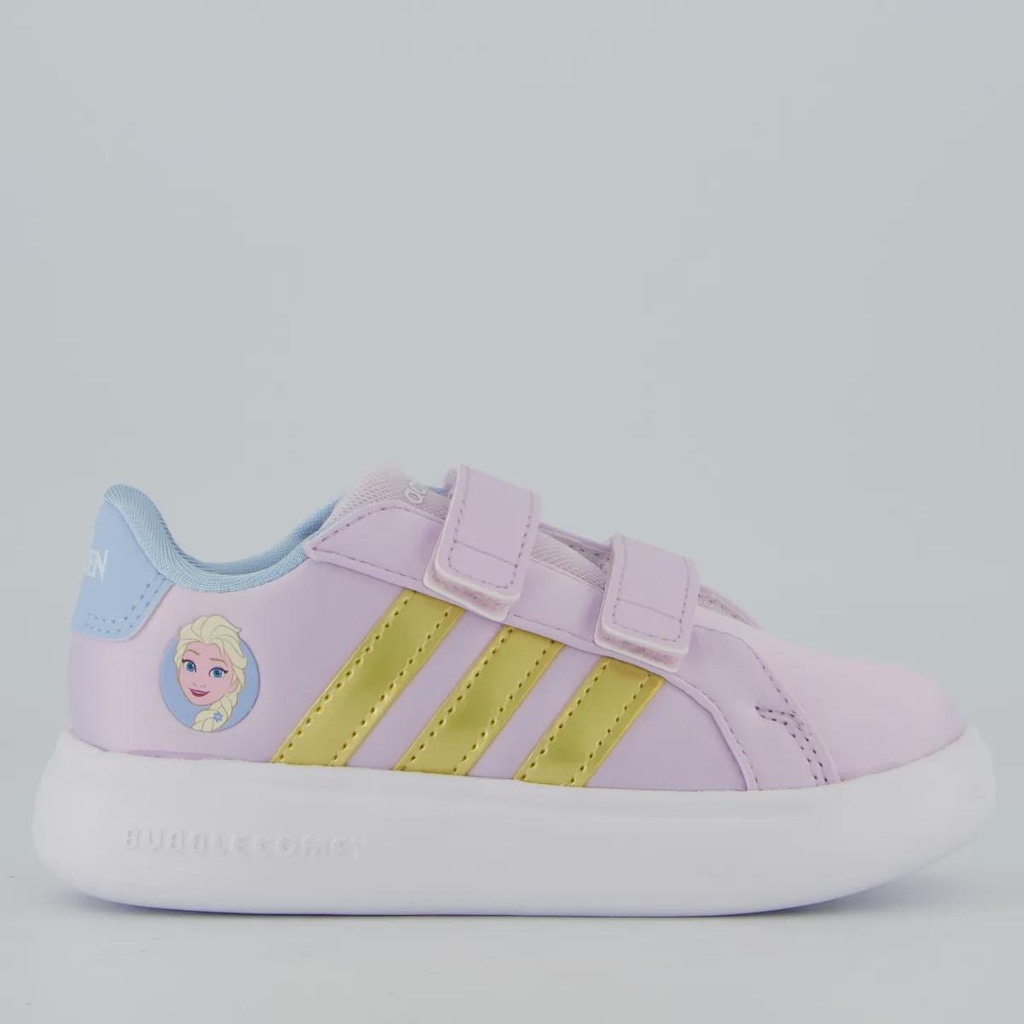 Tênis Infantil Grand Court Frozen Elsa adidas