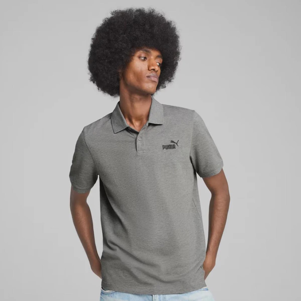 Camiseta Polo Masculina Ess No 1 Pique Puma