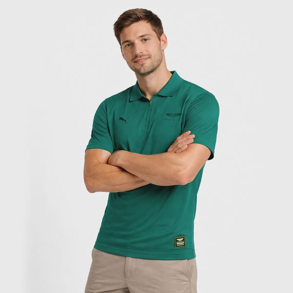 Imagem 2 do produto Camiseta Polo Masculina Aston Martin F1 Team Jacquard Puma