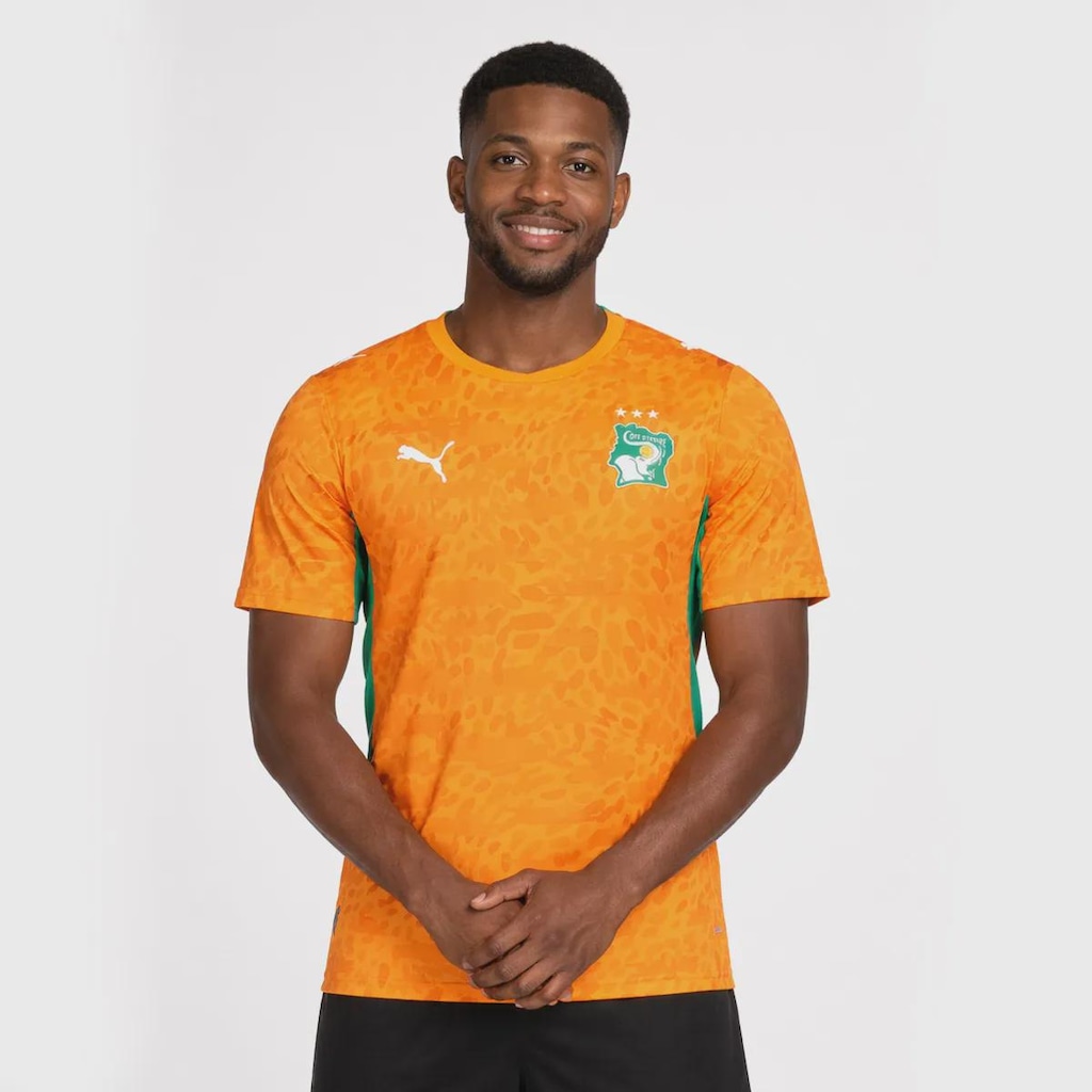 Camisa Costa do Marfim Home 2026 Puma Masculina