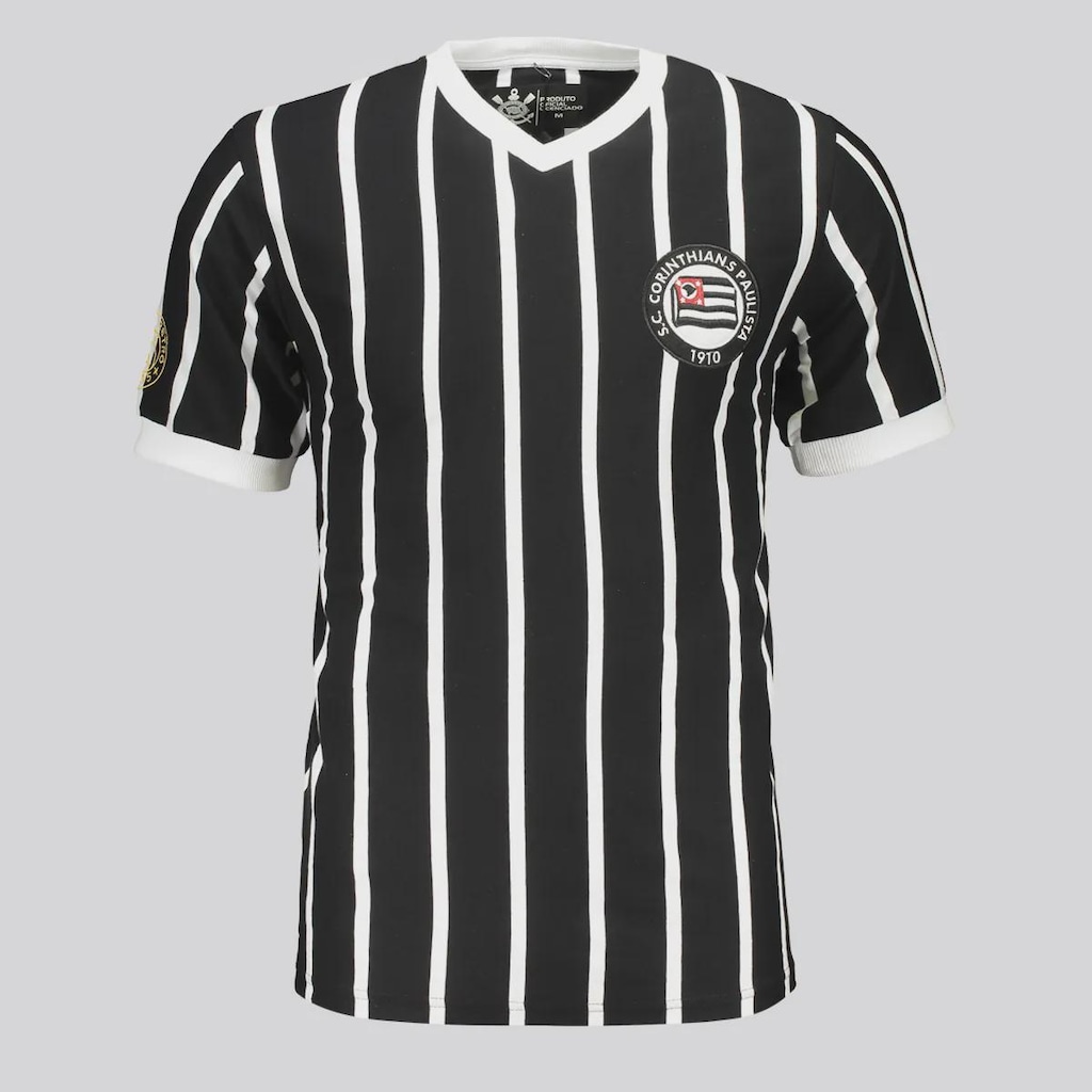 Imagem 4 do produto Camisa Corinthians Retrô 1910 Listrada FutFanatics Masculina