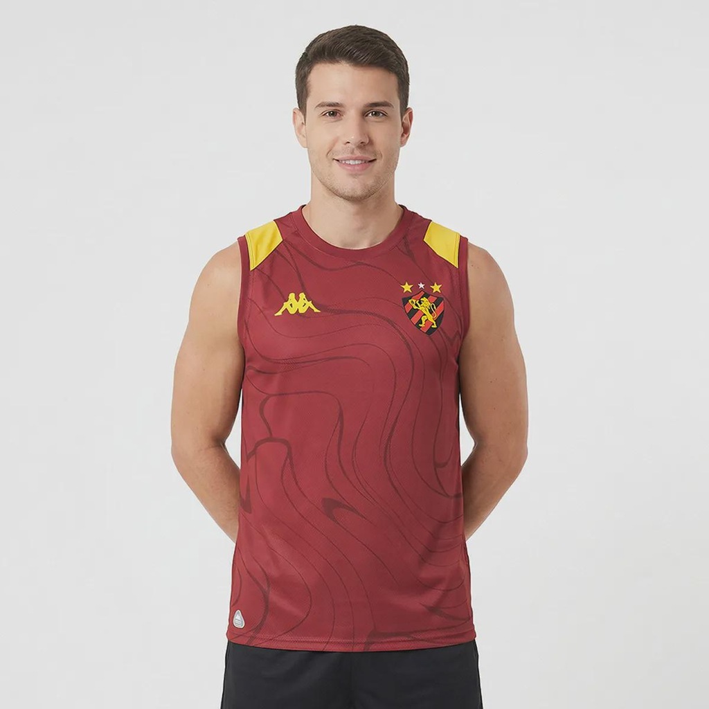 Camiseta Regata Sport Recife 2026 Treino Comissão Kappa Masculina