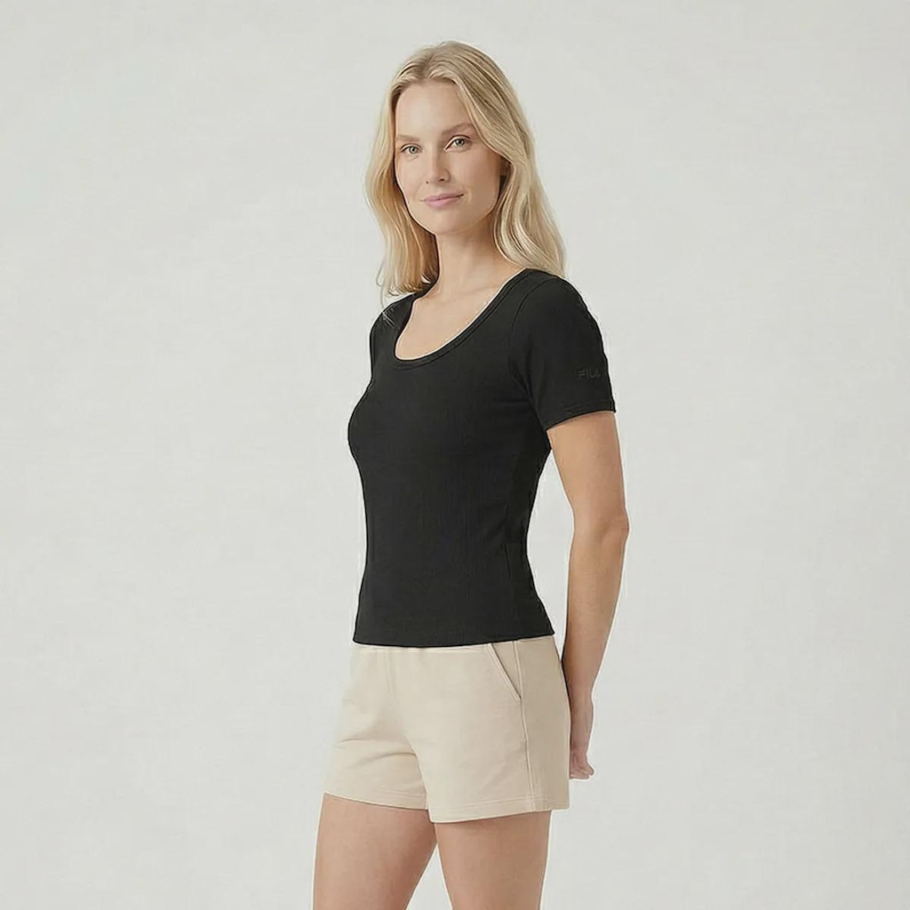 Imagem 2 do produto Camiseta Feminina Essentials Rib Fila