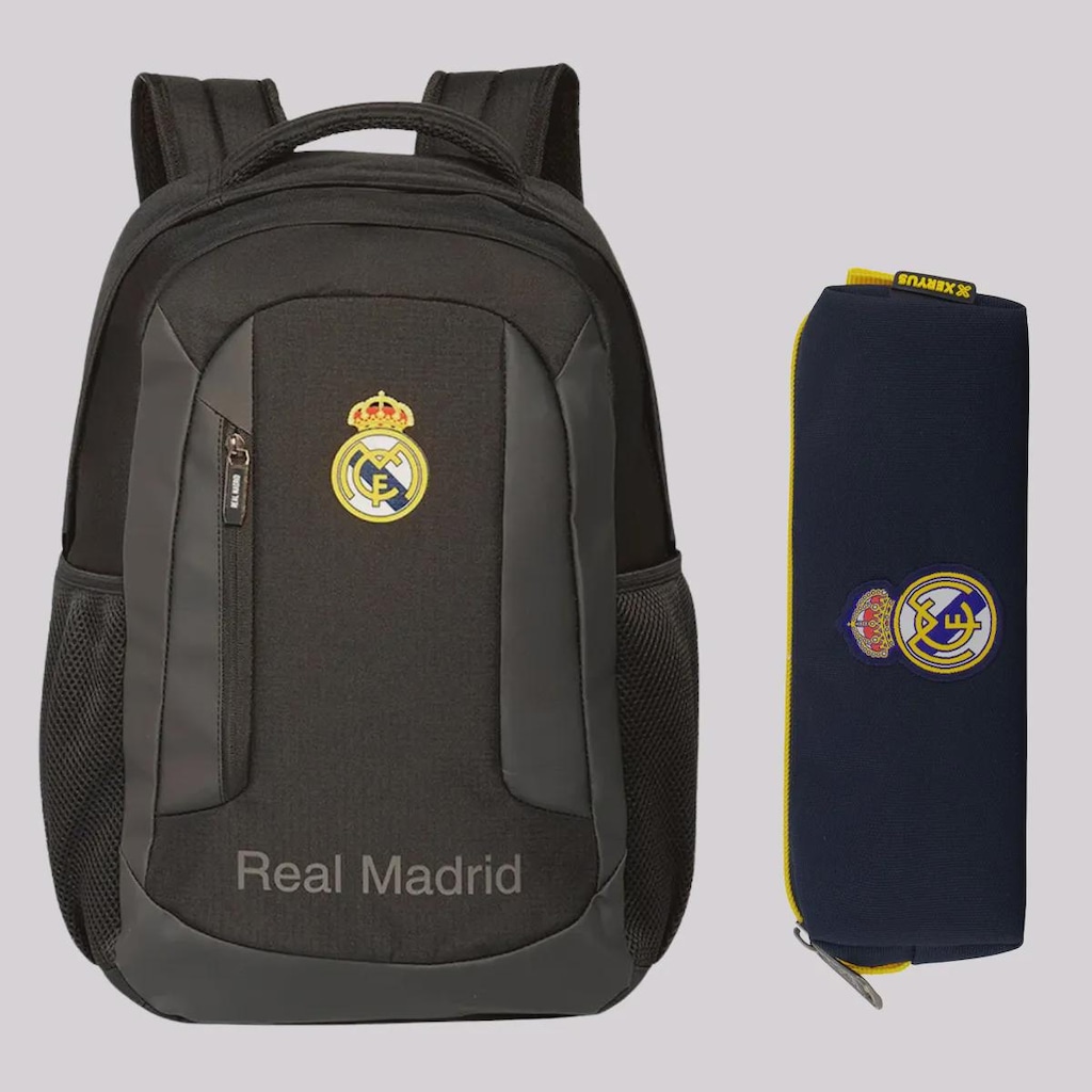 Kit Mochila Esportivo e Estojo Real Madrid FutFanatics