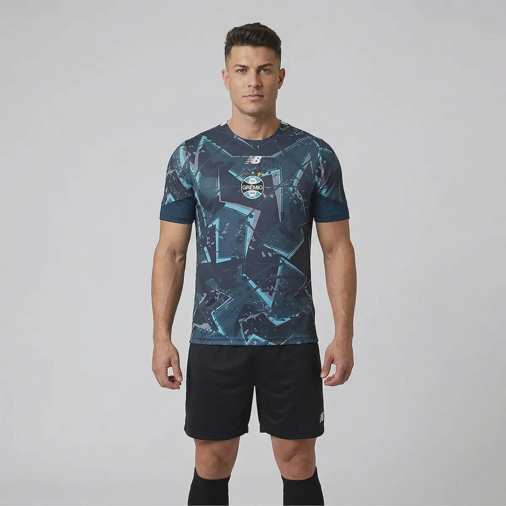 Camisa Grêmio Pré-Jogo 2026 New Balance Masculina