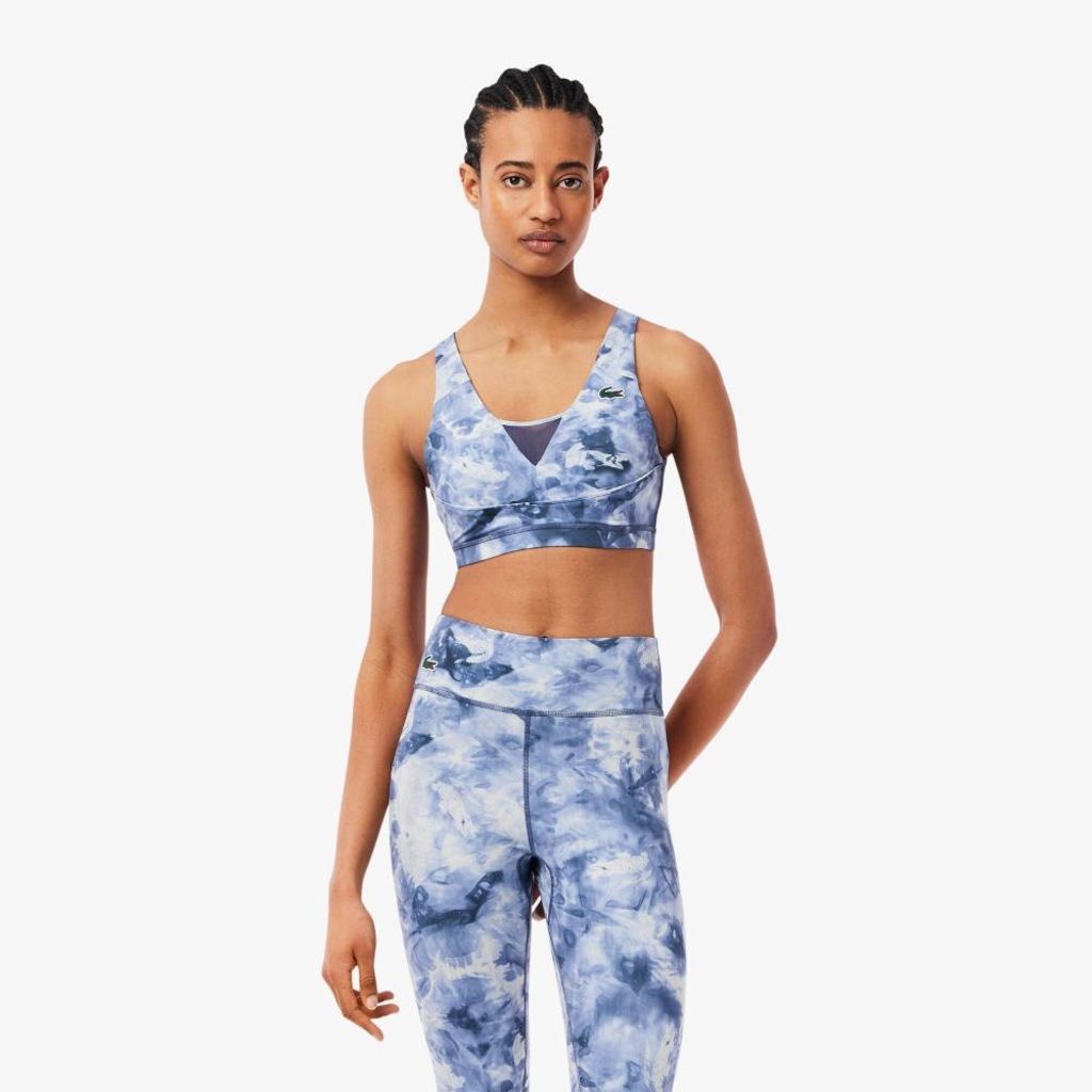 Top Esportivo Elástico com Suporte Médio Lacoste Feminino