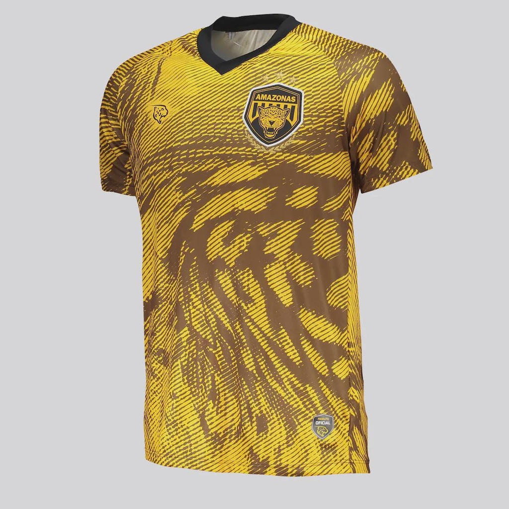 Imagem 2 do produto Camisa Onça Amazonas Aquecimento Atleta 2025 FutFanatics Masculina