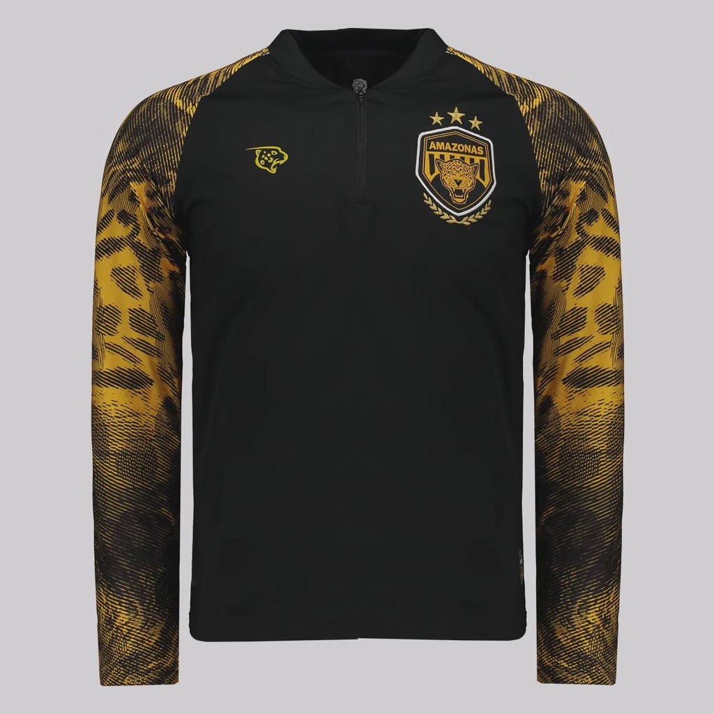 Jaqueta Onça Amazonas Treino Logo 2025 FutFanatics Masculina