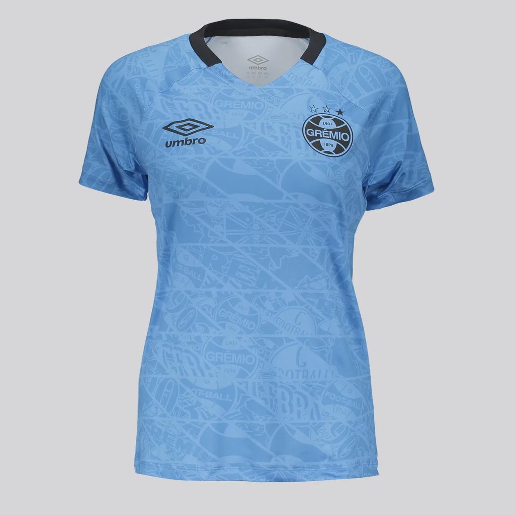 Camisa do Grêmio Aquecimento 2025 Umbro Feminina