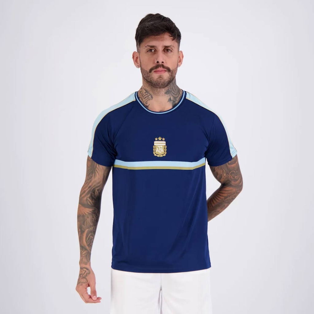 Imagem 2 do produto Camisa Argentina Tracks Marinho 10 Messi FutFanatics Masculina