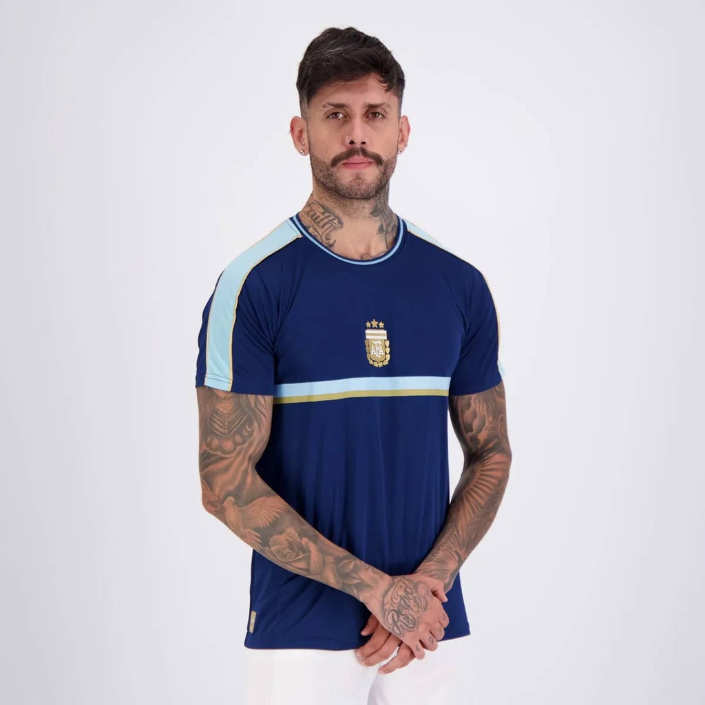 Imagem 3 do produto Camisa Argentina Tracks Marinho 10 Messi FutFanatics Masculina