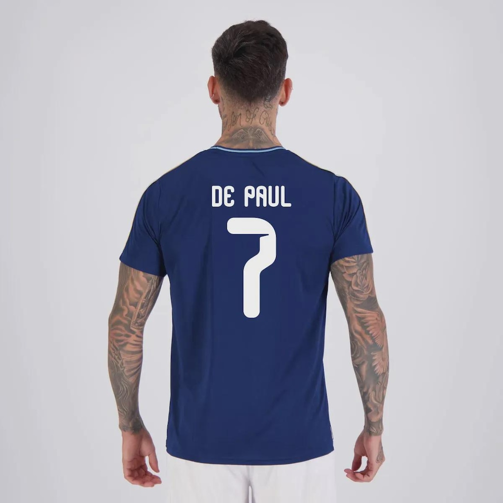 Camisa Argentina Tracks 7 De Paul FutFanatics Masculina
