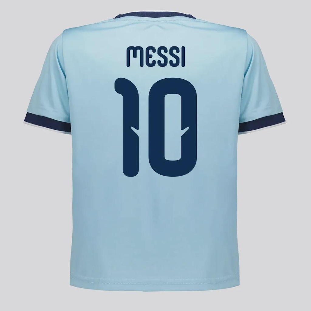 Camisa Argentina Lanes 10 Messi FutFanatis Masculina