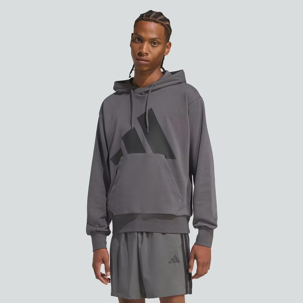 Blusão Moletom Feminino Big Logo com Capuz adidas