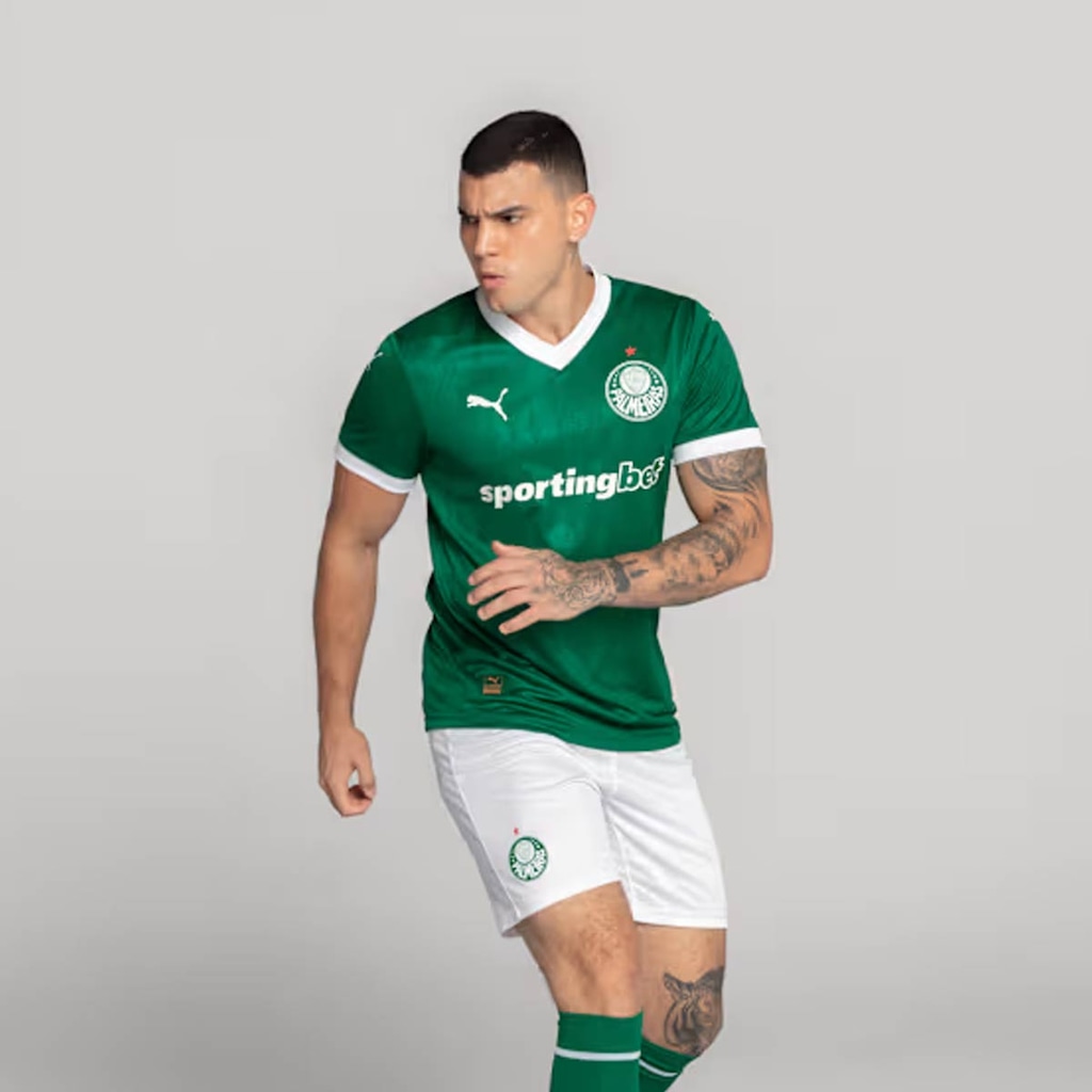 Imagem 2 do produto Camisa do Palmeiras I 2025 Jogador Com Patrocínio Puma Masculina