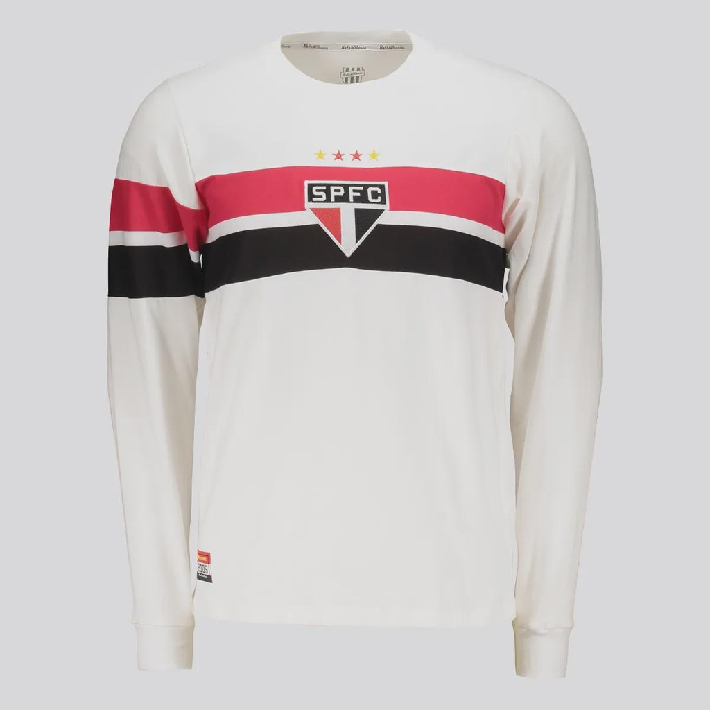 Camisa São Paulo Retrô 2005 Manga Longa FutFanatics Masculina