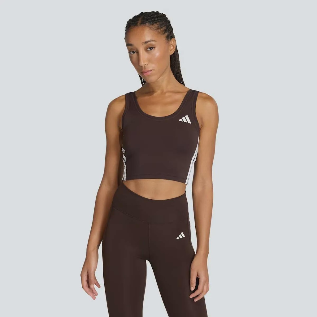 Top Treino 3 Stripes adidas Feminino