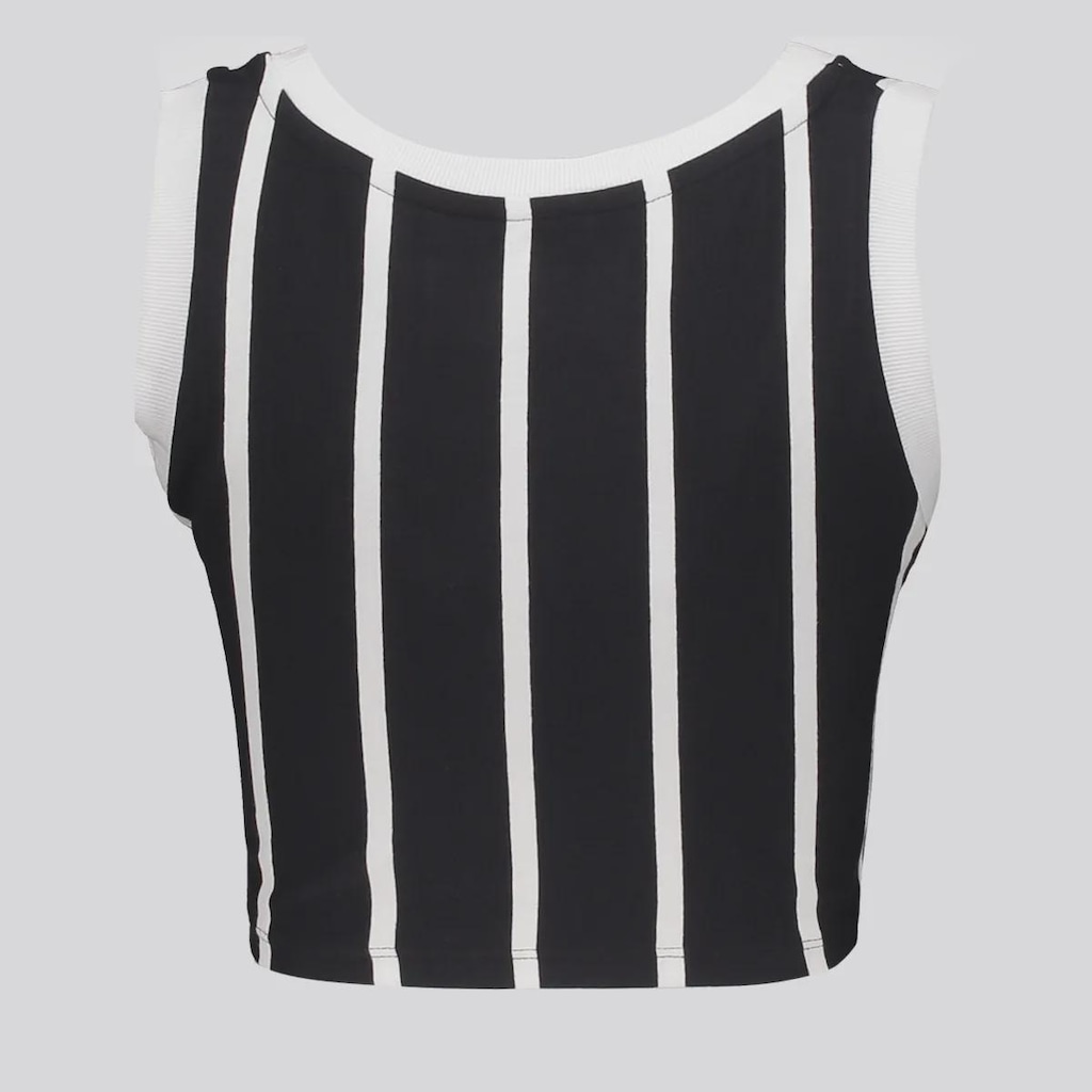 Imagem 3 do produto Cropped Corinthians Logo Bordado Listrado FutFanatics Feminino