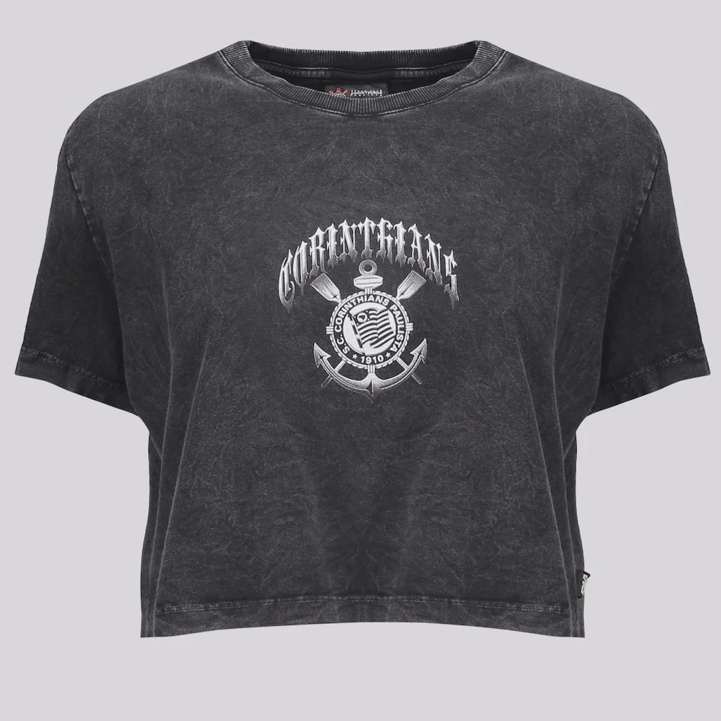 Cropped Corinthians Stoned FutFanatics Feminino