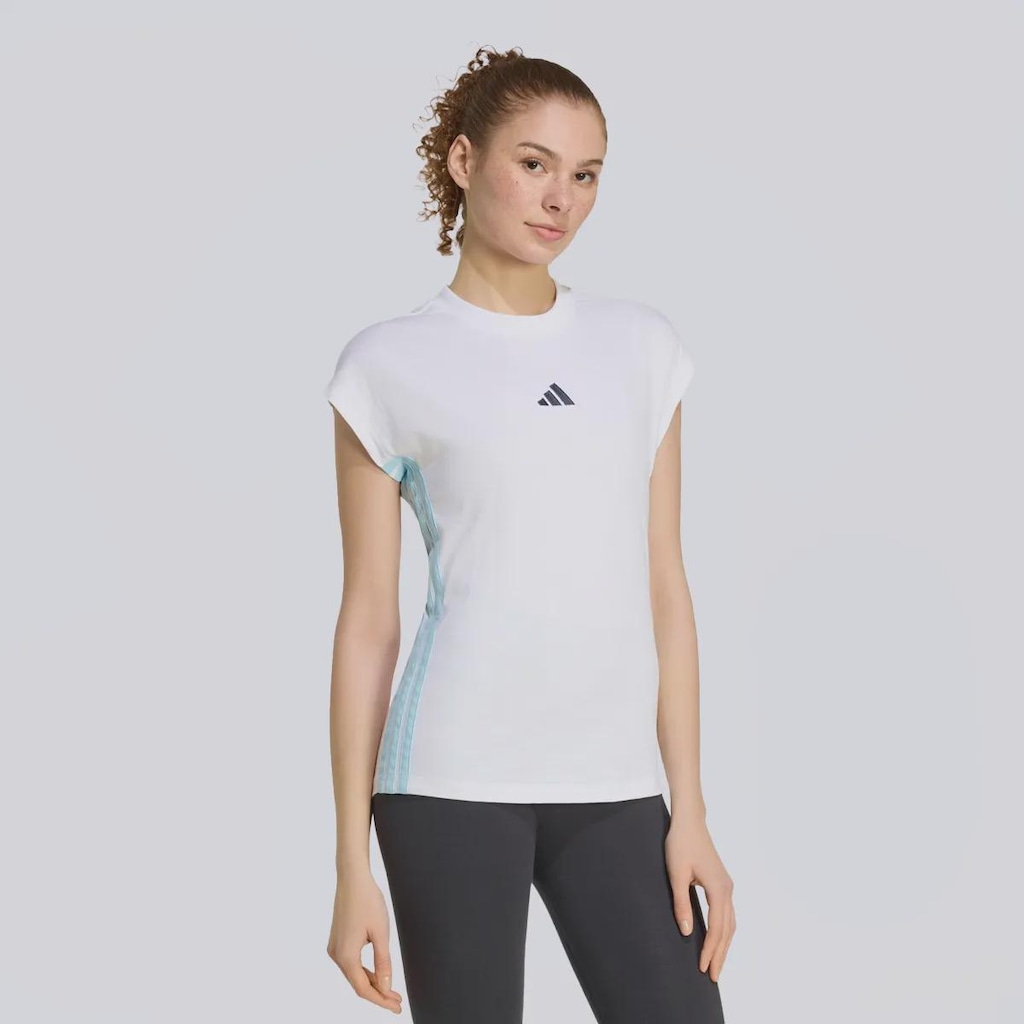 Camiseta Feminina 3 Listras SJ adidas