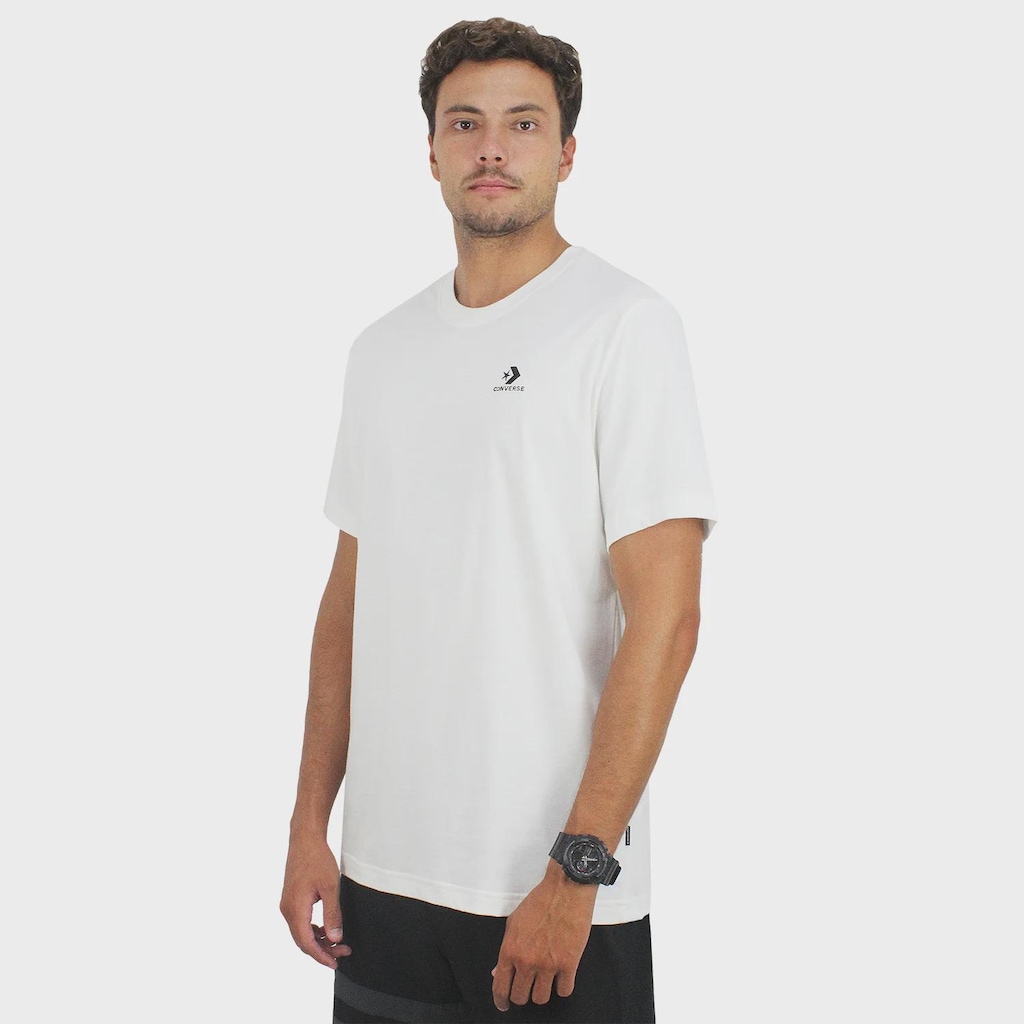 Camiseta Converse Go To Embroidered Star Chevron White Masculina