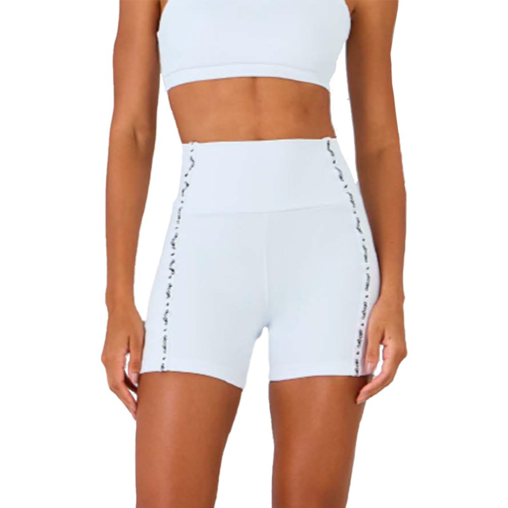 Bermuda Alto Giro Elástico Personalizado Bolso Feminina