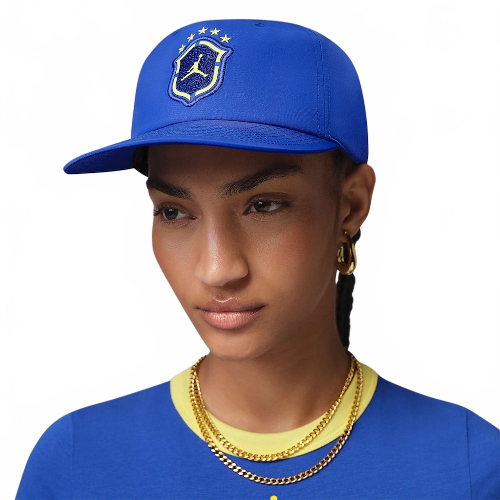 Boné Brasil Jordan Pro Aba Reta Unissex