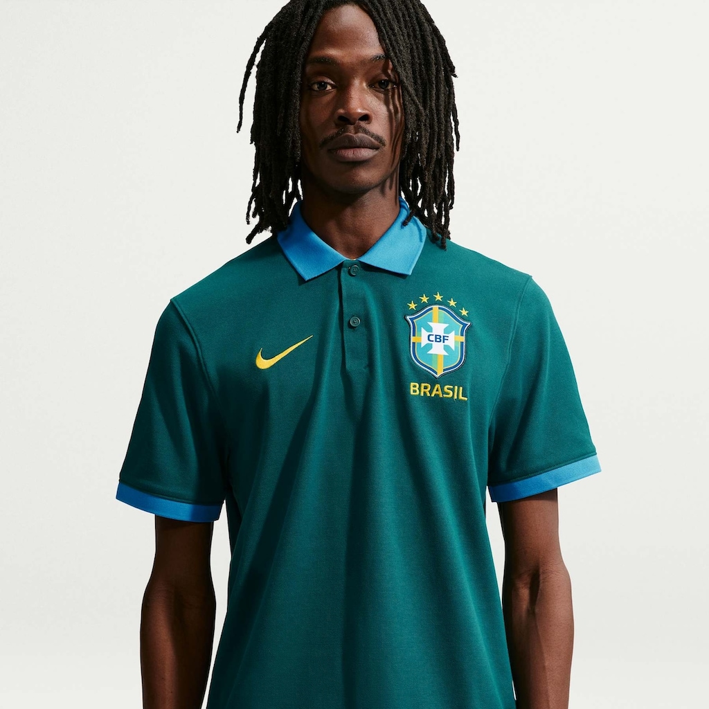 Camisa Polo Brasil Dri-FIT Nike Masculina