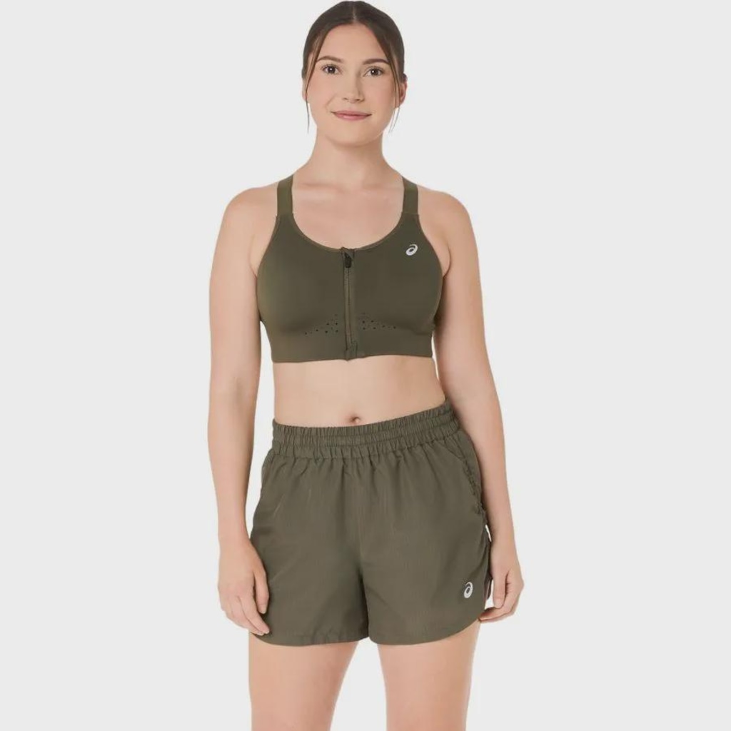 Imagem 1 do produto Top ASICS Road Combination Zip Bra Feminino