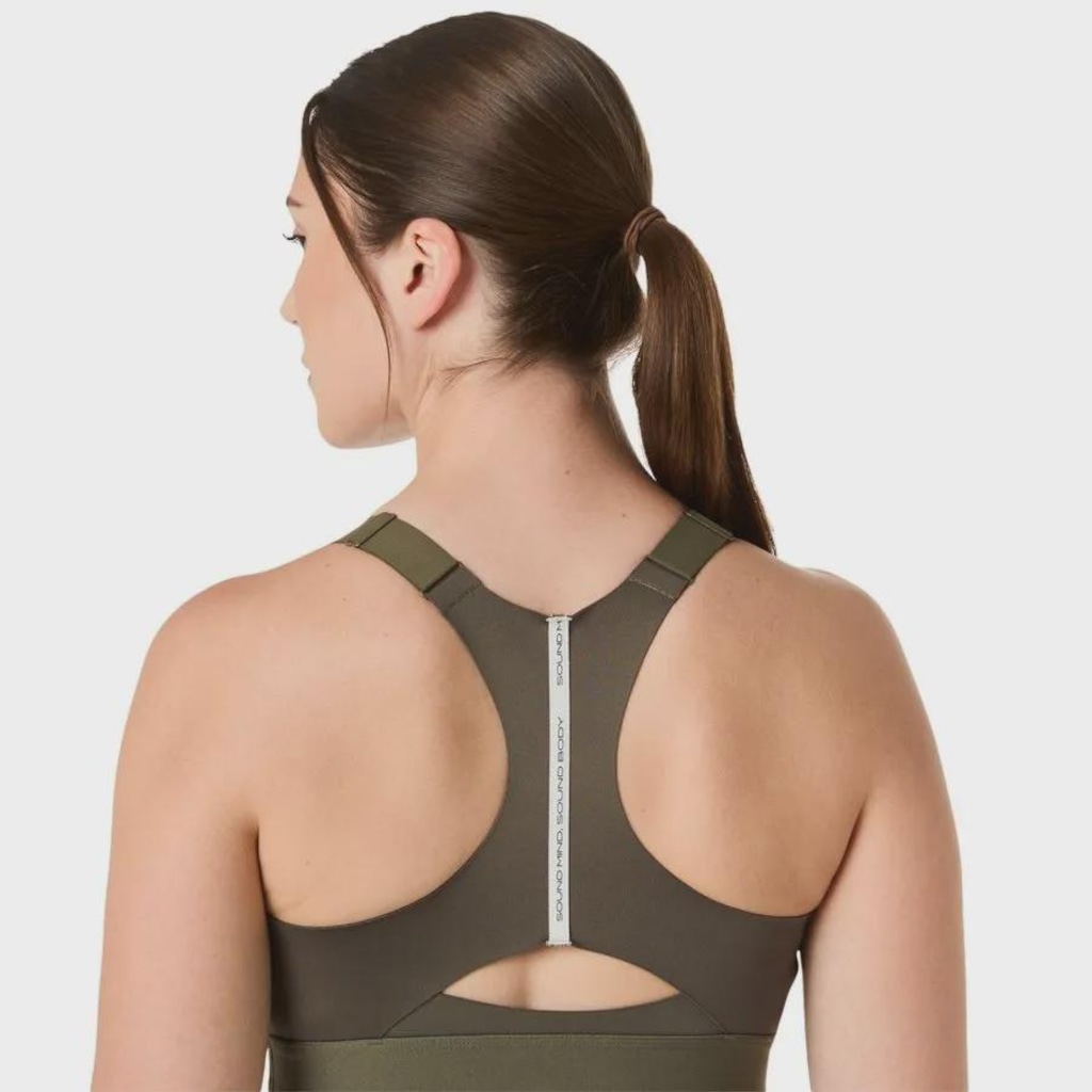 Imagem 4 do produto Top ASICS Road Combination Zip Bra Feminino