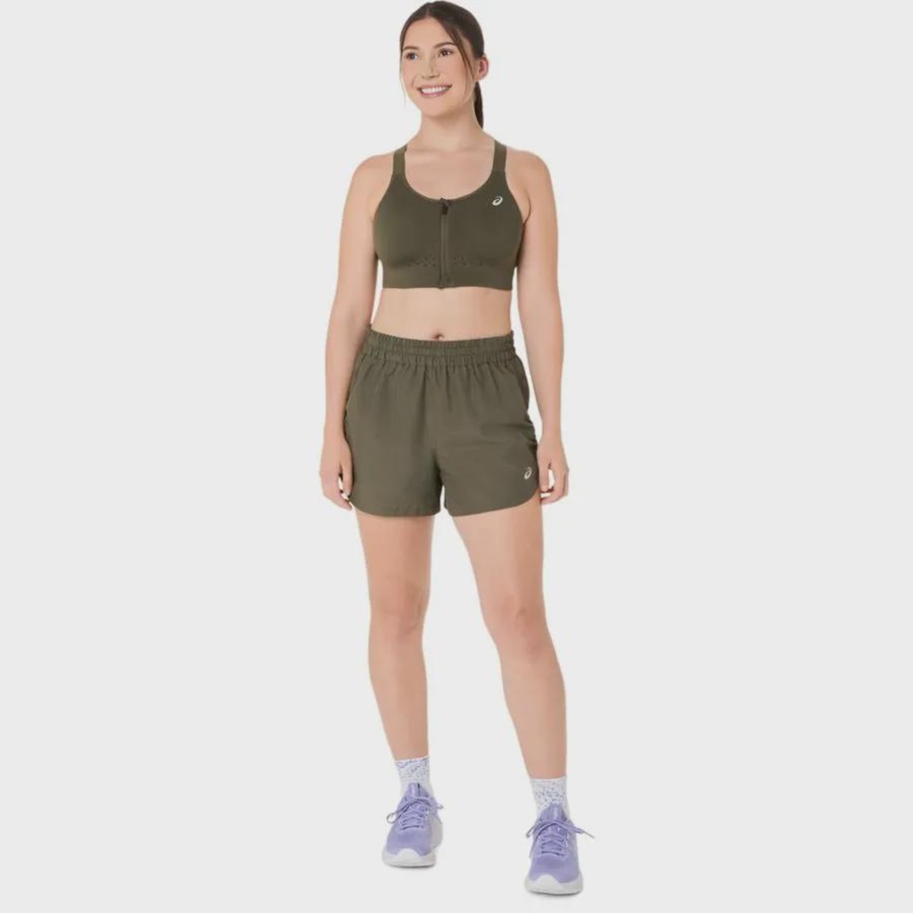 Imagem 5 do produto Top ASICS Road Combination Zip Bra Feminino