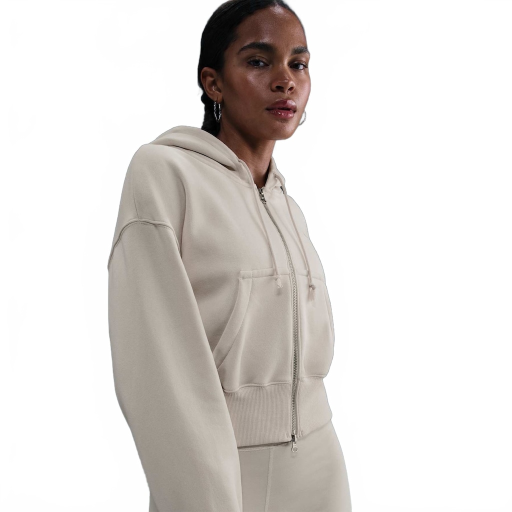 Blusão Cropped Nike Sportswear Phoenix Fleece Feminino