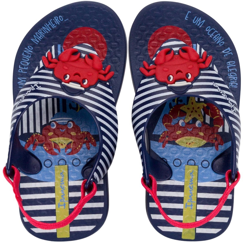Sandália de Dedo Ipanema Infantil Sporty Caranguejo Menino
