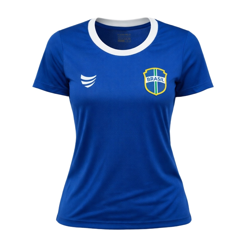 Camisa do Brasil Super Bolla Escudo Clássico - Feminina