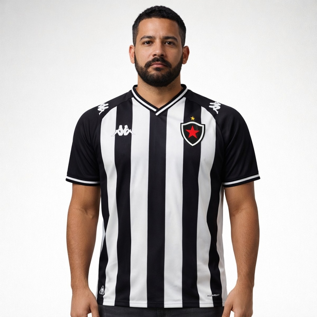 Imagem 2 do produto Camisa do Botafogo da Paraíba Kappa 2026 Uniforme 1 Jogador - Masculina