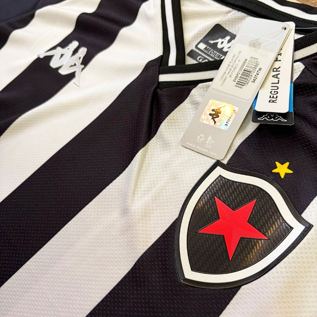 Imagem 3 do produto Camisa do Botafogo da Paraíba Kappa 2026 Uniforme 1 Jogador - Masculina